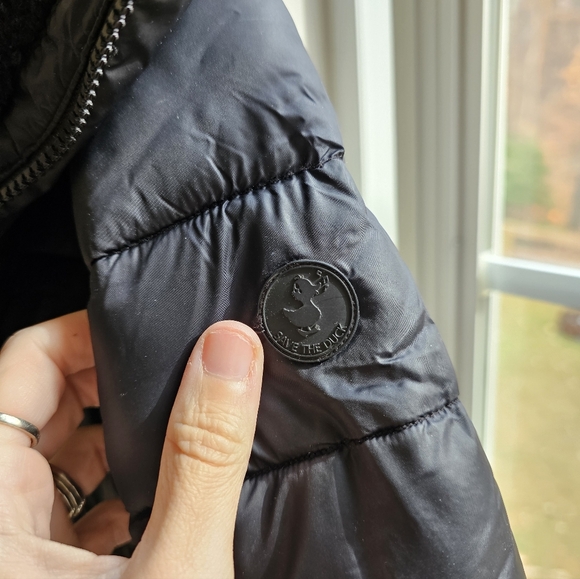 Save The Duck Iris Winter Coat Water Repellent Satin Puffer Jacket - Picture 12 of 16